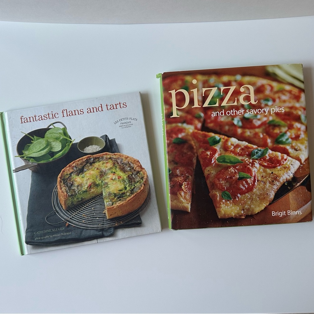Cookbook Set - Pizza & Flans and Tarts